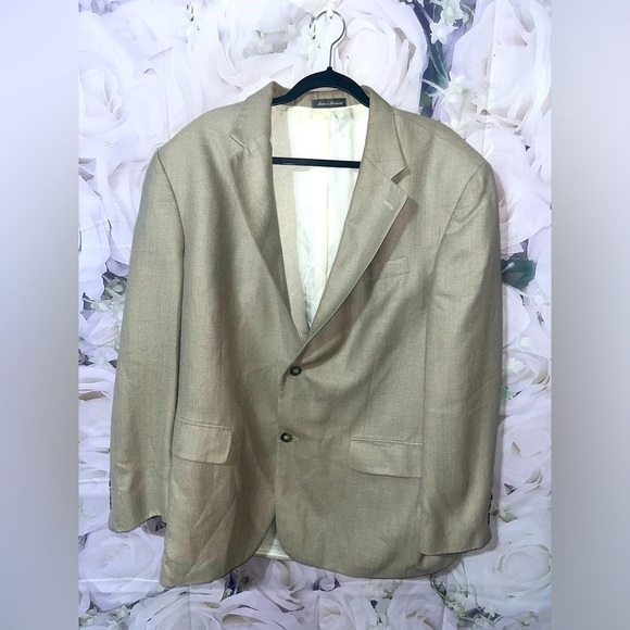 Oscar de la Renta Other - Oscar De La Renta Men’s Taupe/Tan Suit Jacket/Sports Coat/Blazer size 46R​​​​​​​